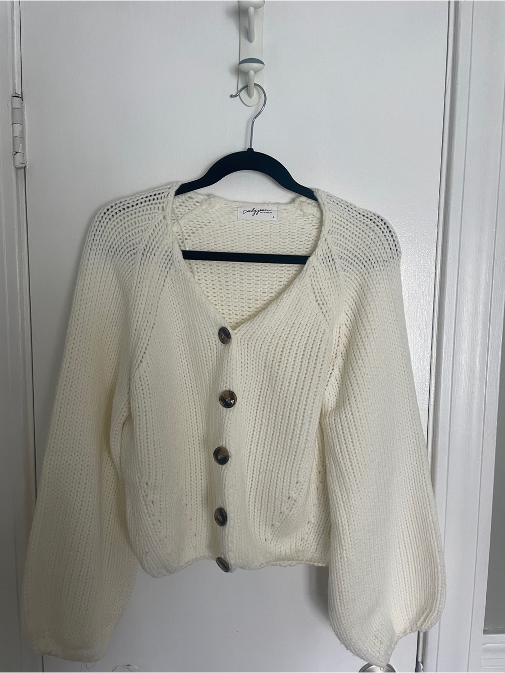 CJLA Libby Cardigan - Ivory Small